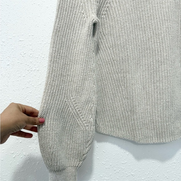 GAP 100% cotton Cream Crew Neck Sweater XS - Picture 4 of 6